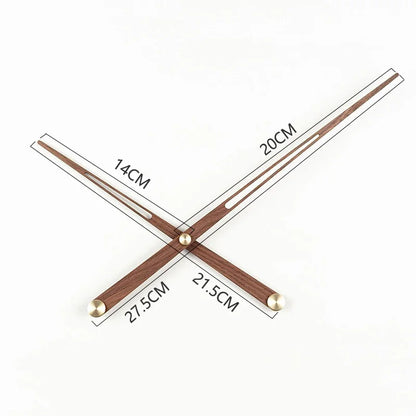 Skorter | WoodSphere - Modern gör-det-själv-väggklockmekanism med valnötsvisare