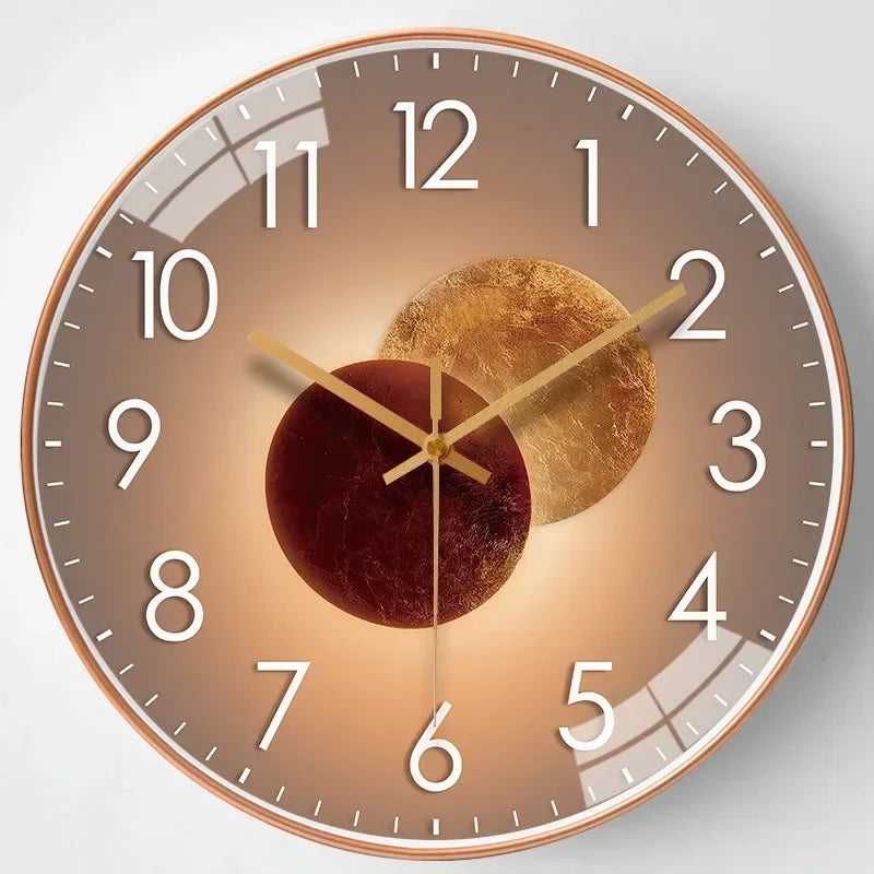 Skorter | Silent Classic Wall Clock | Non-Ticking Elegant Timepiece for Bedroom & Office