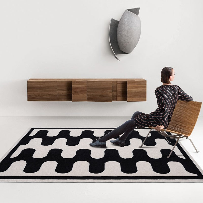 Skorter | Checkerboard Plush Bedroom Carpet