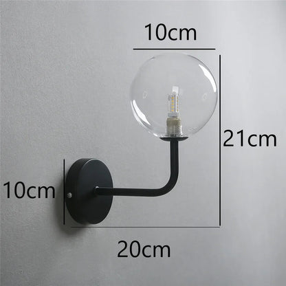Skorter | NordicLuxe - Glass wall lamp - Modern LED lamp for bedroom and living room