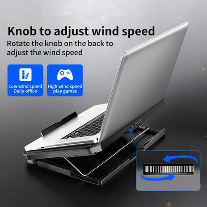 Skorter | 17-Inch Gaming Laptop Cooling Pad with LED Fans