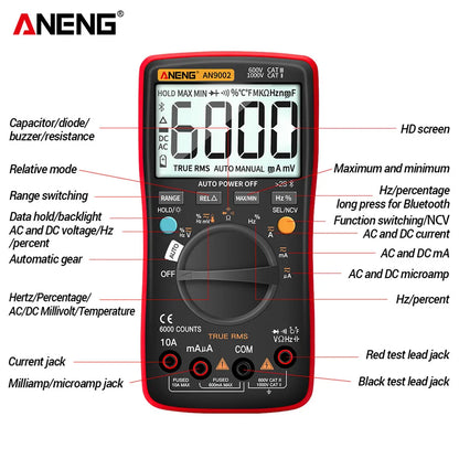Skorter | Bluetooth Digital Multimeter with True RMS - AN9002