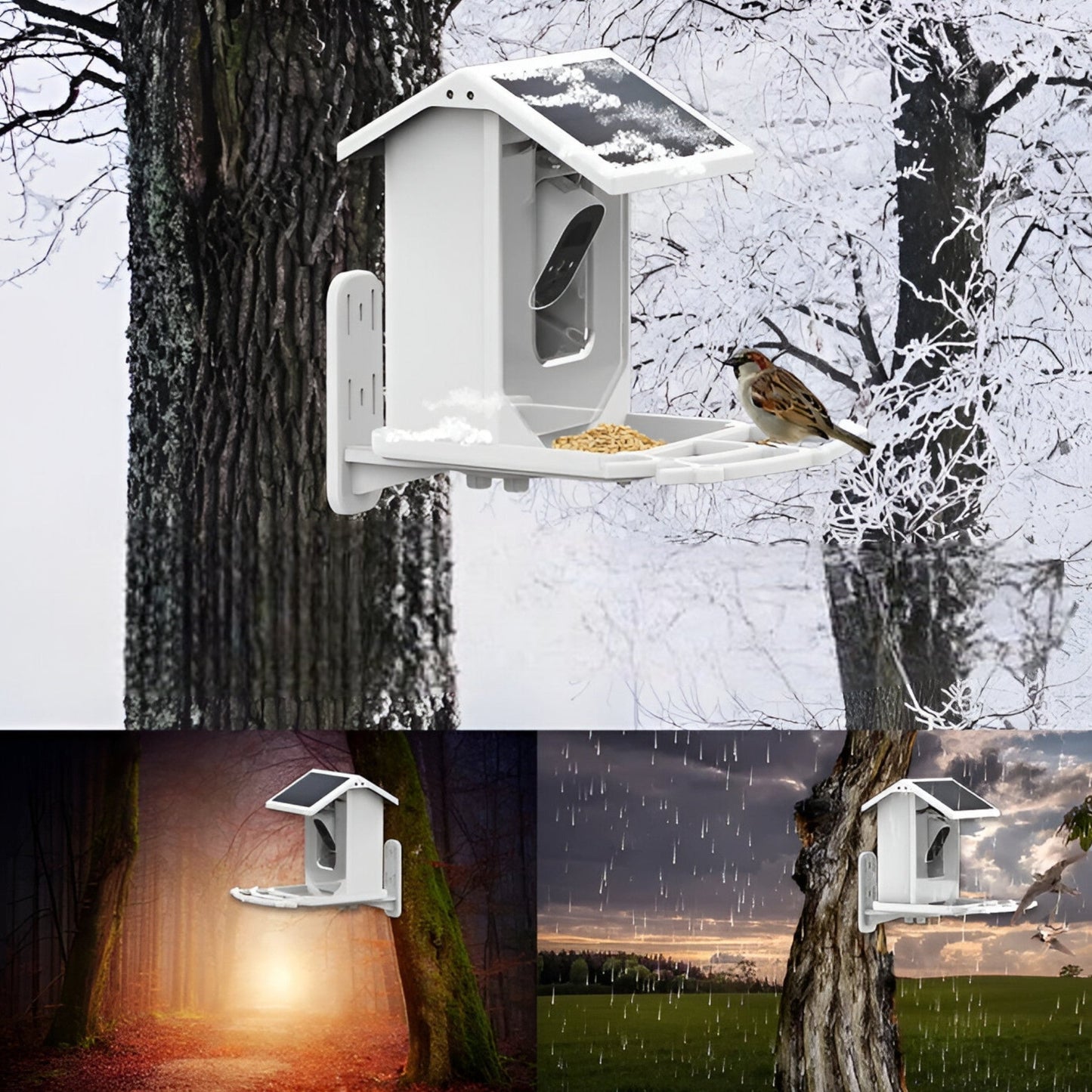 Skorter | Auxco | Smart Bird Feeder with 1080P HD Camera, AI Bird Recognition & Solar Charging