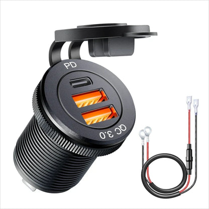 Skorter | 60W USB Socket Car Charger - Quick Charge PD 3.0