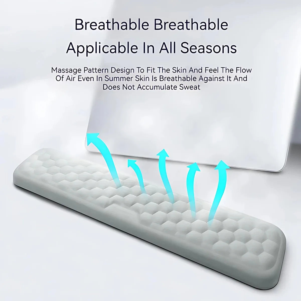 Skorter | Ergonomic Memory Foam Wrist Rest Mouse Pad - Office Typing Support Desk Mat