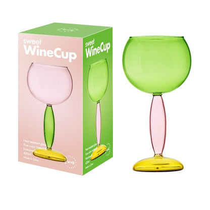 Skorter | Borosilicate 3-Color Glassware - Wine Glass