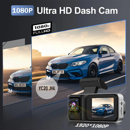 Skorter | 3-Channel 1080P Dash Cam with Rear View & Car DVR