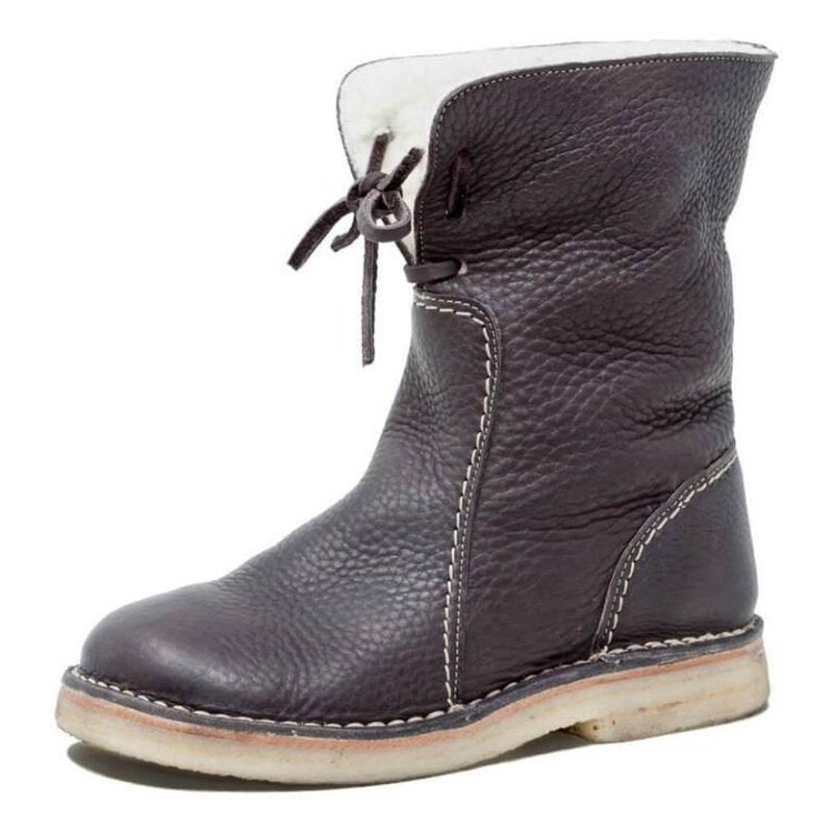 Skorter | Waterproof calf leather boots with wool lining