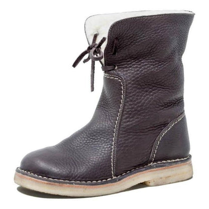 Skorter | Waterproof calf leather boots with wool lining