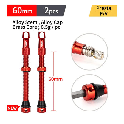 Skorter | MANA Bike Presta Valve - Aluminum Alloy Valve for Tubeless Bikes