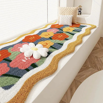 Skorter | Floral Cashmere Stain-Resistant Carpet
