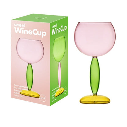Skorter | Borosilicate 3-Color Glassware - Wine Glass
