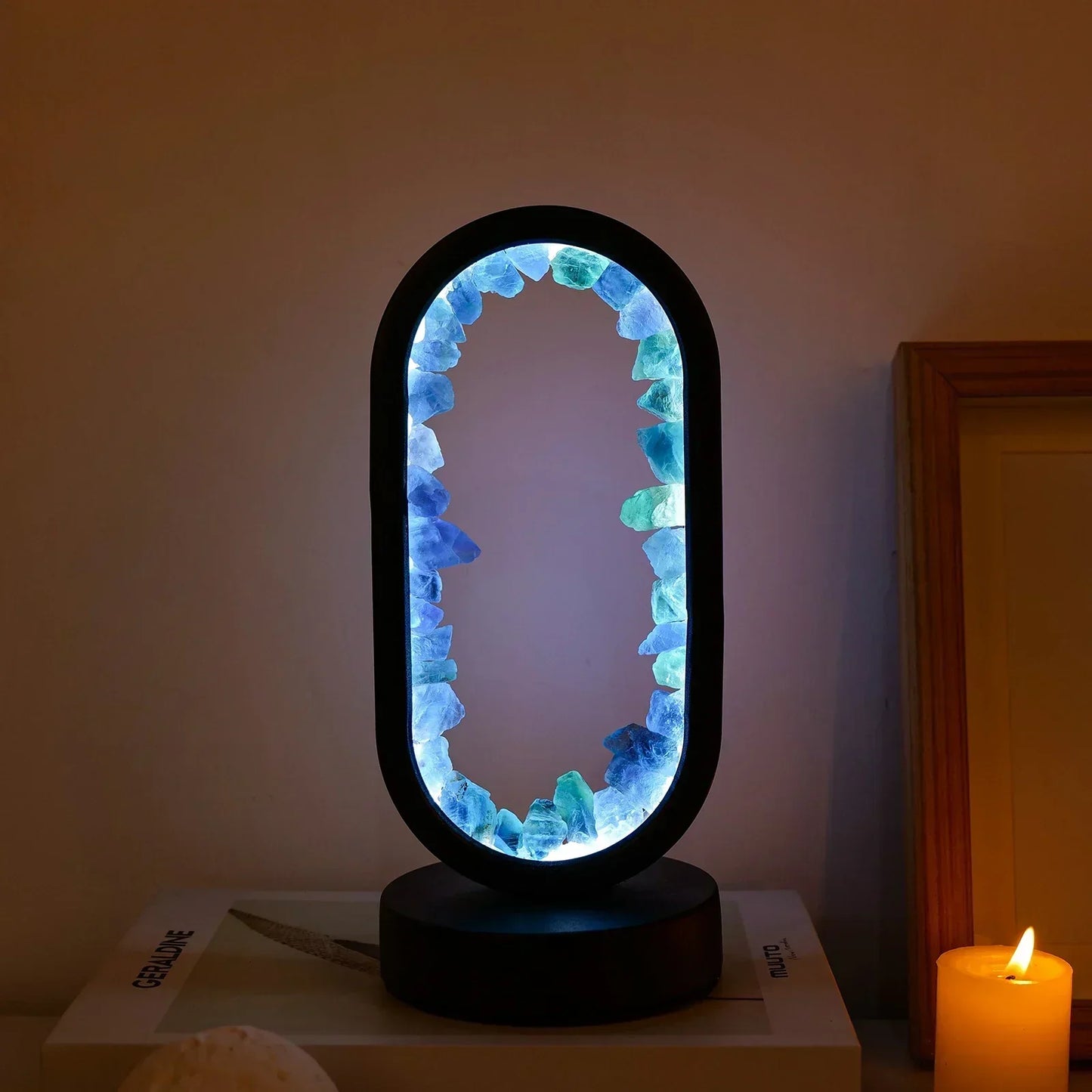 Skorter | AuraStone | Natural Calming Amethyst Serenity Lamp