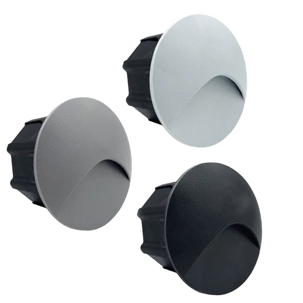 Skorter | Modern waterproof IP65 LED recessed wall lamp for outdoor lighting - 3W embedded step & staircase balcony portal light