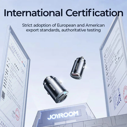 Skorter | 30W Pull Ring Car Charger - USB Type-C Dual Fast Charging Ports