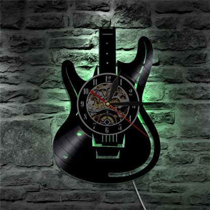 Skorter | Guitar Vinyl Wall Clock