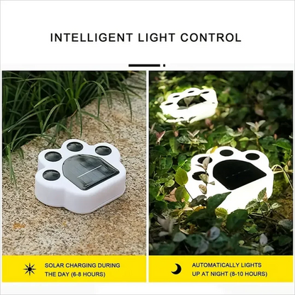 Skorter | Glowing Paw LED Solar Pathway Outdoor Lights