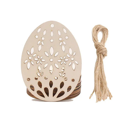 Skorter | 10 pieces DIY Easter egg wood slices
