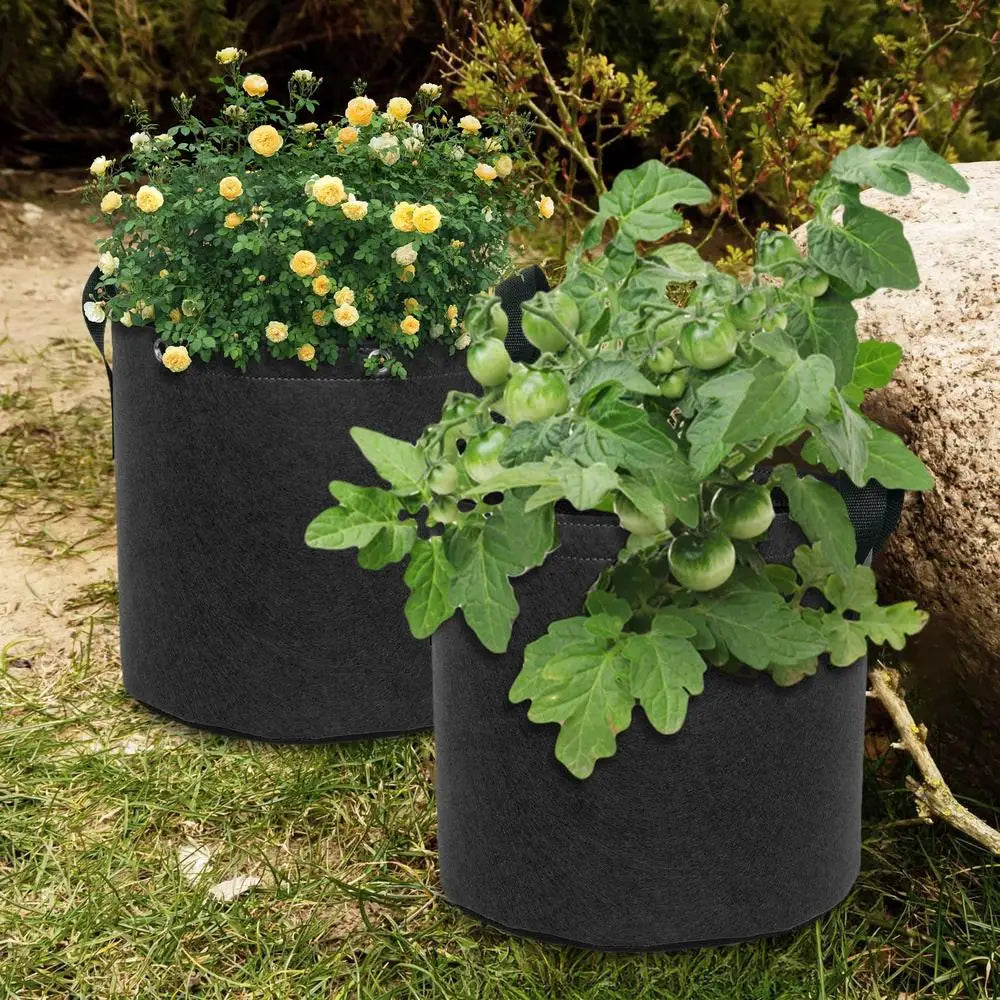 Skorter | Felt plant sack with carrying handles – Breathable and durable for garden plants and flowers