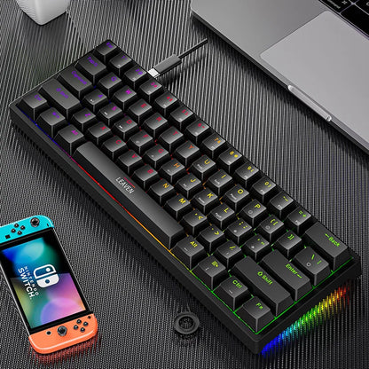 Skorter | K620 Mini Gaming Mechanical Keyboard - 61 Keys RGB