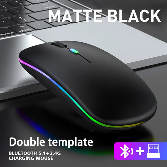 Skorter | RGB Rechargeable Bluetooth Wireless Gaming Mouse - LED Backlit