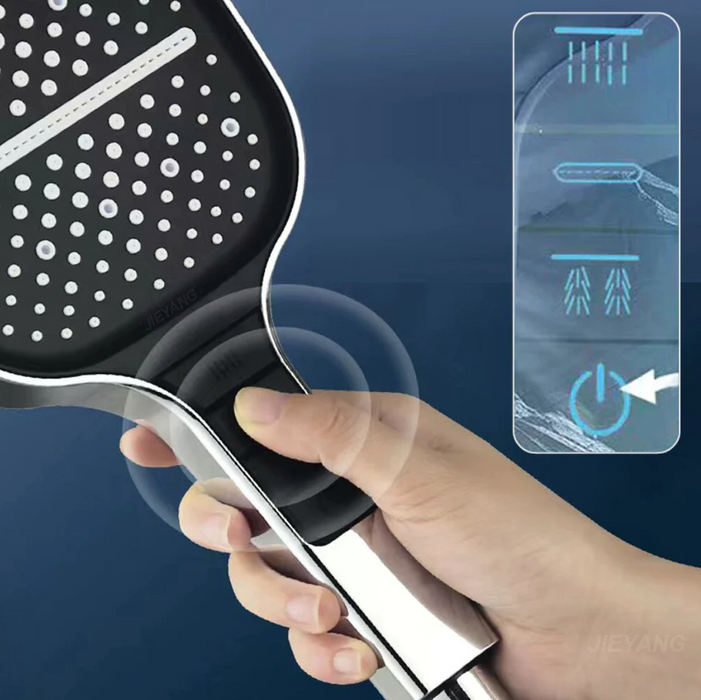 Skorter | AQUAGLOW – LED Showerhead with Spa Effect & 3 Spray Functions