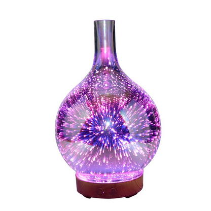 Skorter | AromaBurst 3D Glass Essential Oil Diffuser with LED Lights