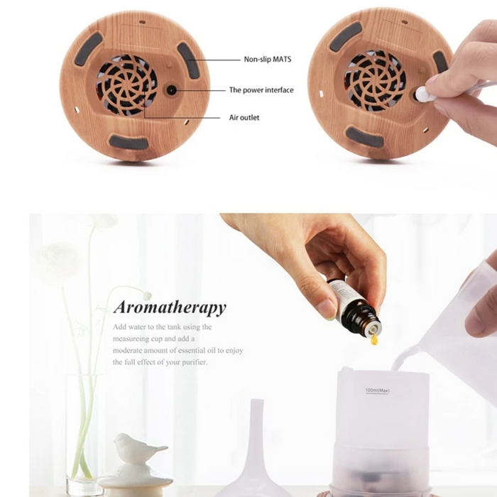 Skorter | AromaBurst 3D Glass Essential Oil Diffuser with LED Lights