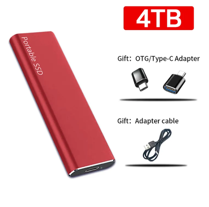 Skorter | 4TB USB-C Portable External Hard Drive for PC & Mac