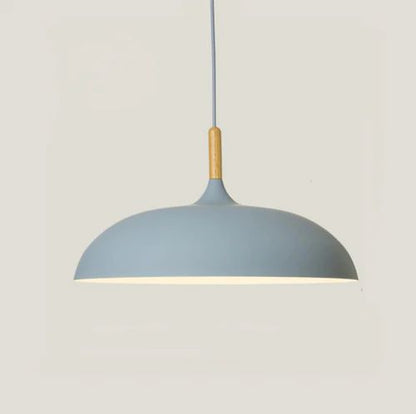 Skorter | Pendant lights made of metal and wood in delicate pastel shades