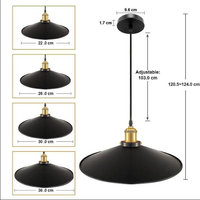 Skørter | Retro Vintage Hanging Light