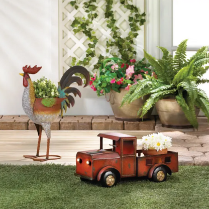 Skørter | Red Truck Solar Light Flower Pot