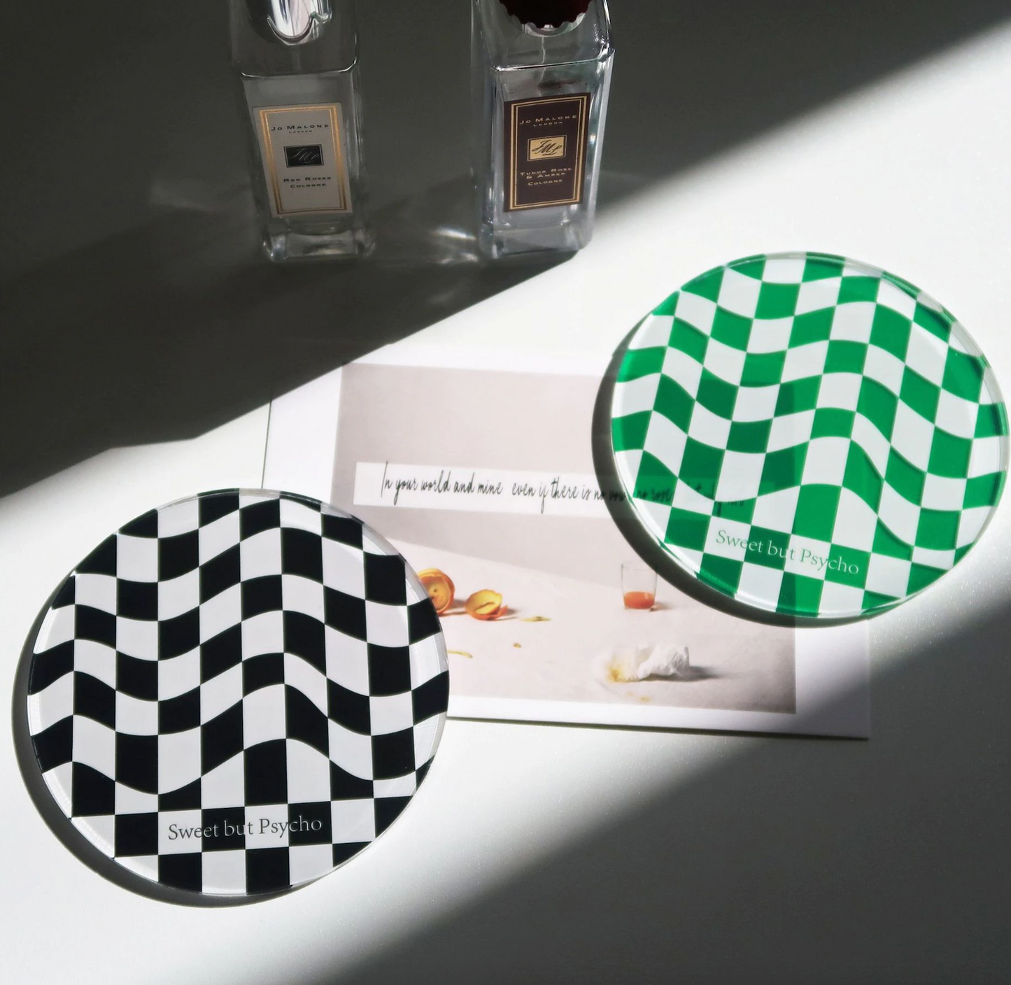 Skorter | Checkered Acrylic Coaster