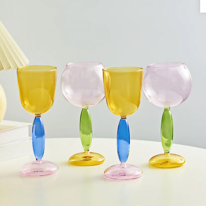 Skorter | Borosilicate 3-Color Glassware - Wine Glass