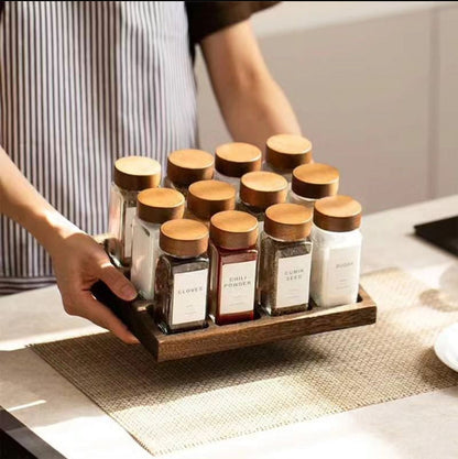 Skorter | 12 Piece Spice Storage Jars