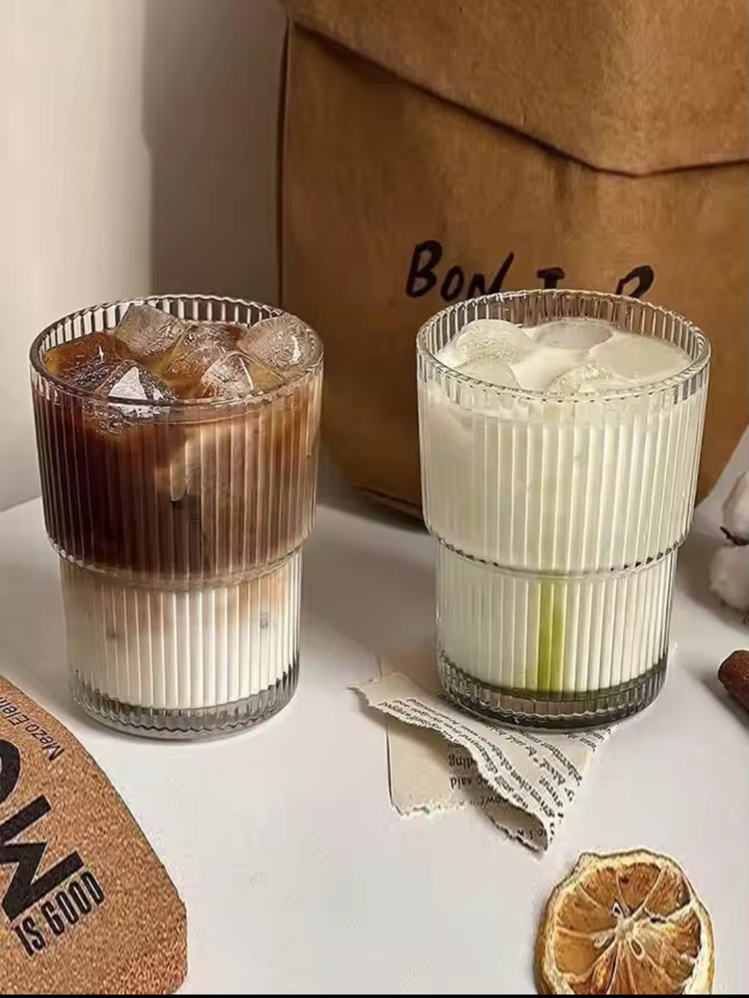 Skorter | 6Pc ribbed glasses