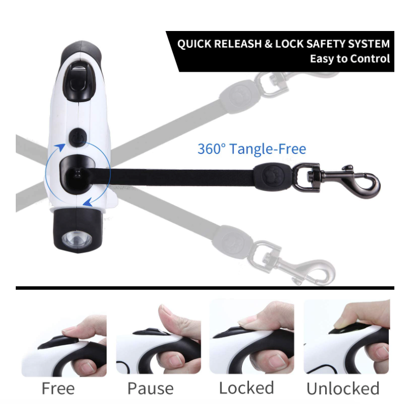 Skorter | Dog Leash with Bright LED Flashlight