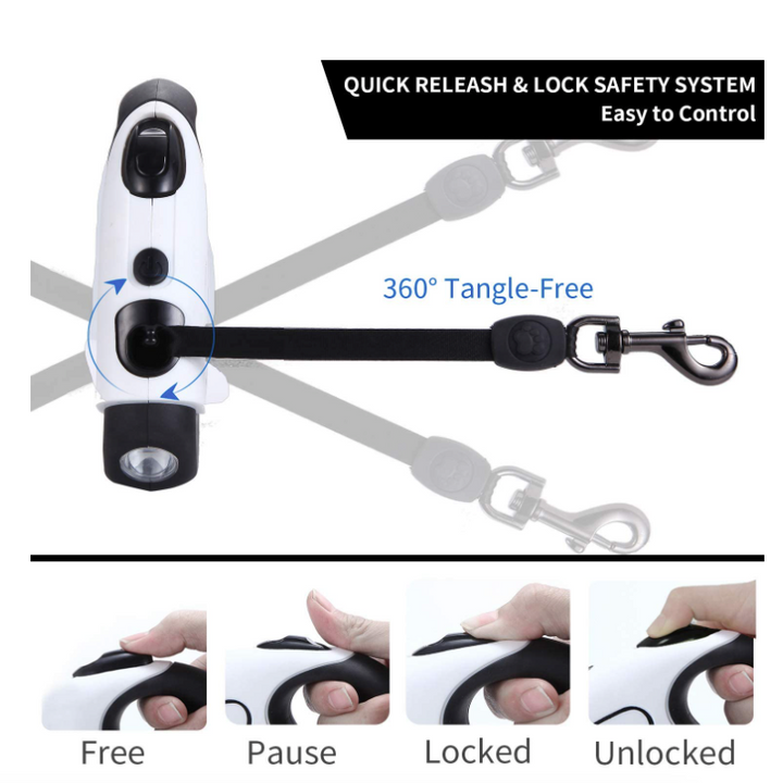 Skorter | Dog Leash with Bright LED Flashlight