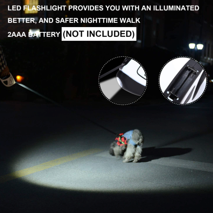 Skorter | Dog Leash with Bright LED Flashlight