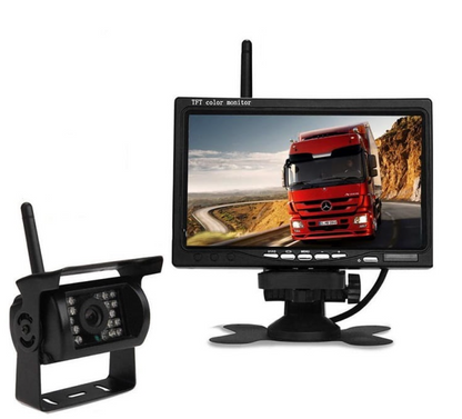 Skorter | Trailer Truck RV Wireless Backup Camera System with 7" Screen & Wide-Angle View
