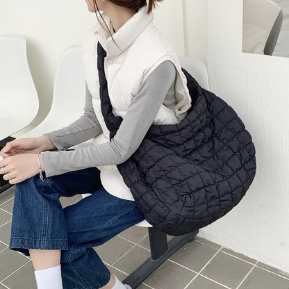 Skorter | Cross Quilt X-Large Shoulder Bag