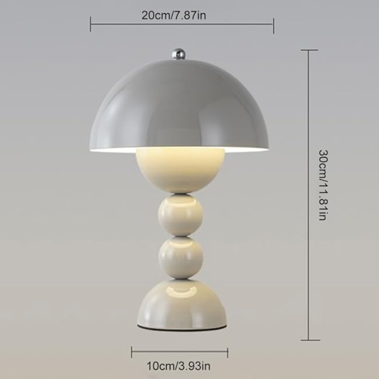 Skorter | Mushroom Dimmerable LED Table Lamp | USB Rechargeable