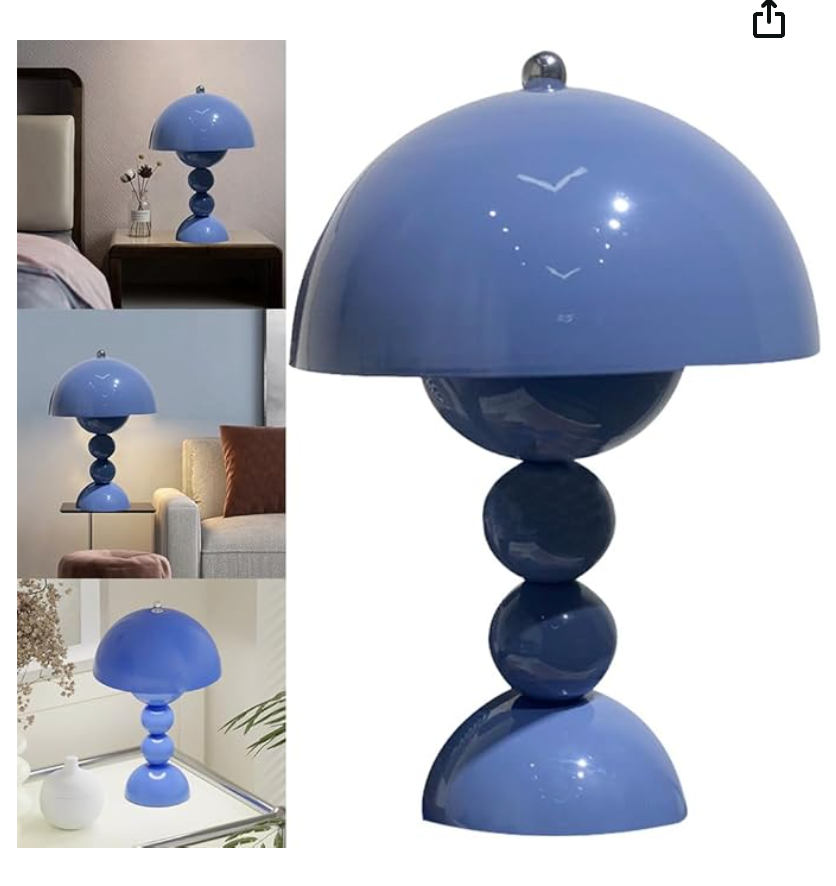 Skorter | Mushroom Dimmerable LED Table Lamp | USB Rechargeable
