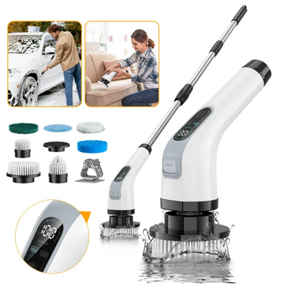 Skorter | Cordless Electric Cleaning Brush with 7 Replaceable Attachments