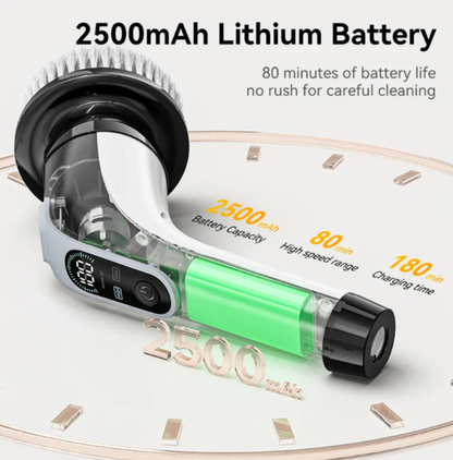 Skorter | Cordless Electric Cleaning Brush – 7 Interchangeable Heads for Effortless Deep Cleaning