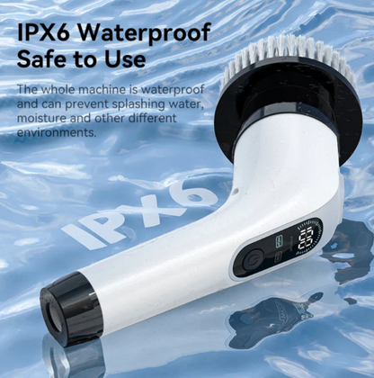 Skorter | Cordless Electric Cleaning Brush – 7 Interchangeable Heads for Effortless Deep Cleaning