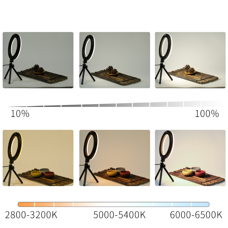 Skorter | Light With Stand 6inch Holder For Live Stream LED Skorter | Light Youtube Video With Tripod