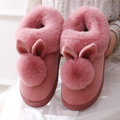 Skorter | Cozy women's slippers with bunny ears