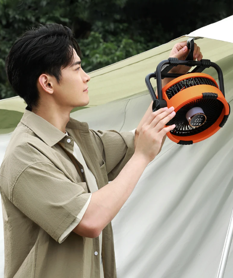 Skorter | Riley 3-in-1 Camping Fan with LED and Power Bank – 20,000mAh Outdoor Fan with Hook & Remote Control