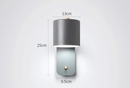 Skorter | Modern LED Wall Light with Switch – Indoor Wall Sconce for Home Decor
